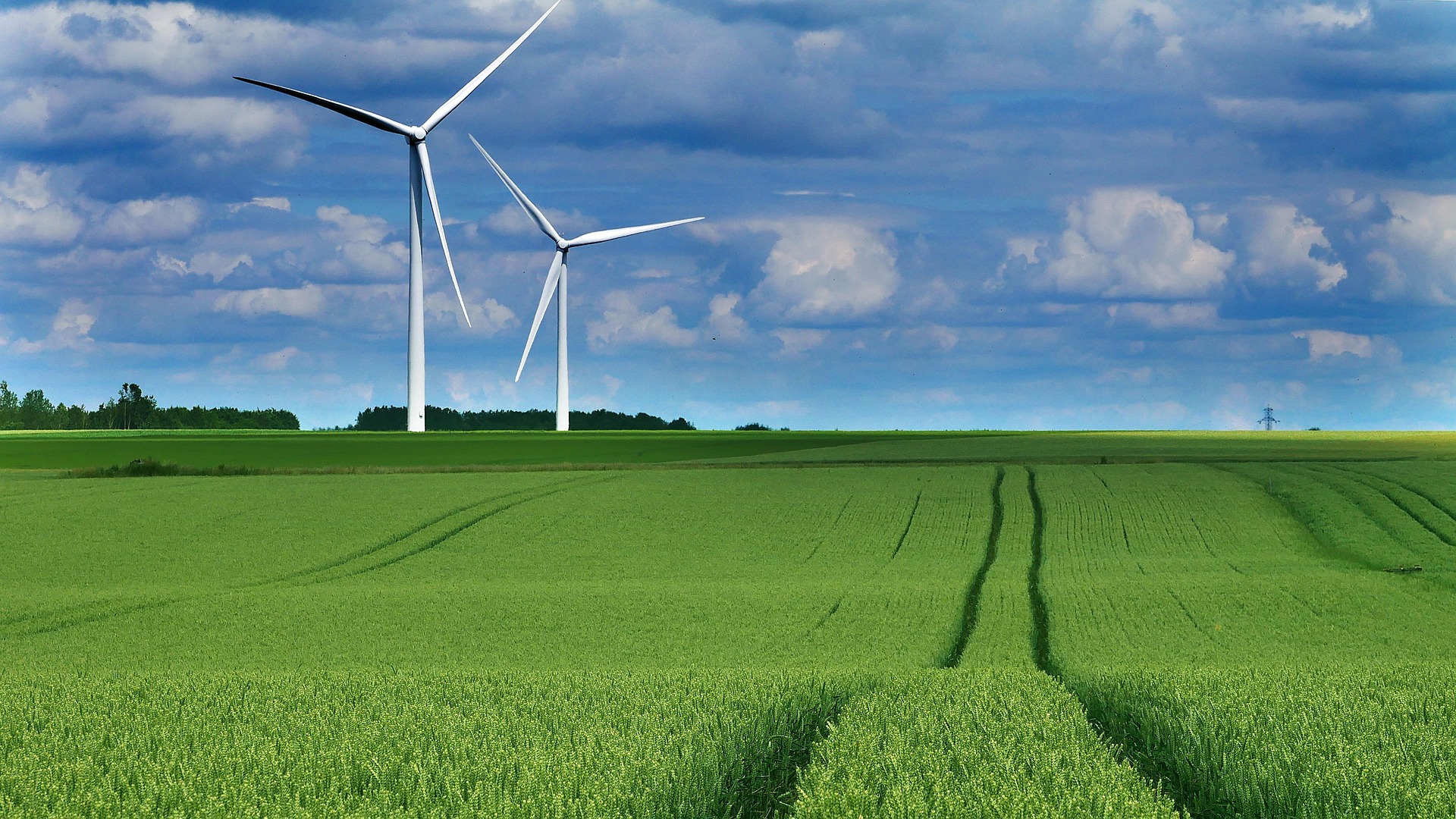 windturbine in field